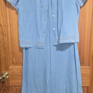 Vintage 220 Hickory two-piece denim set! Size Medium